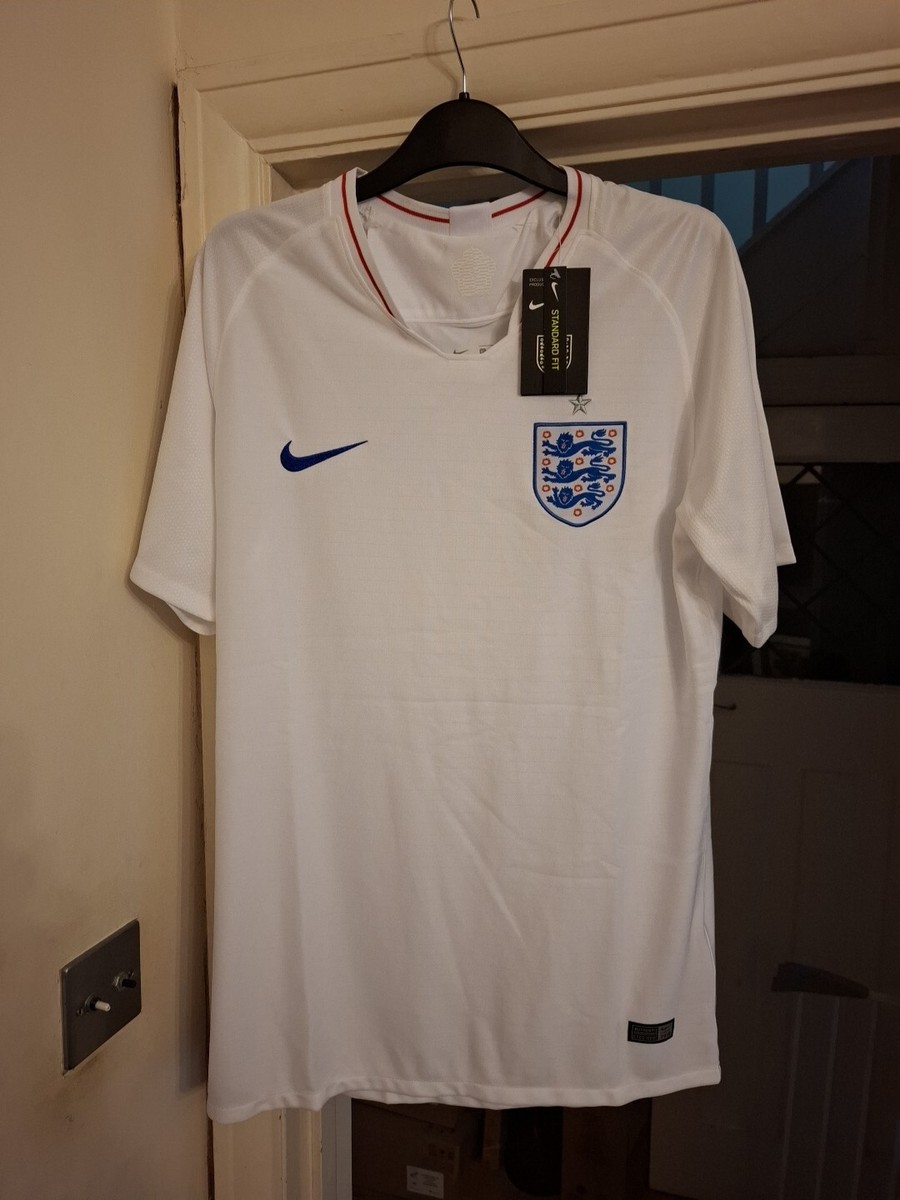 England Football Shirt World Cup Russia 2018 Home White Nike BNWT Extra  Large