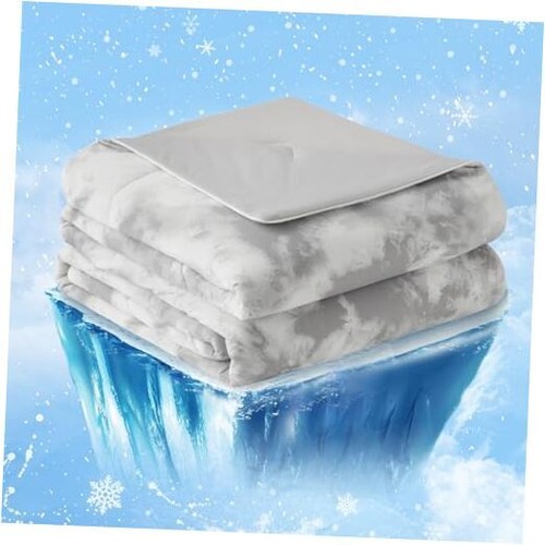 Cooling Comforter King Size, Cooling Blankets for King(104"*90") Tie Dye Grey