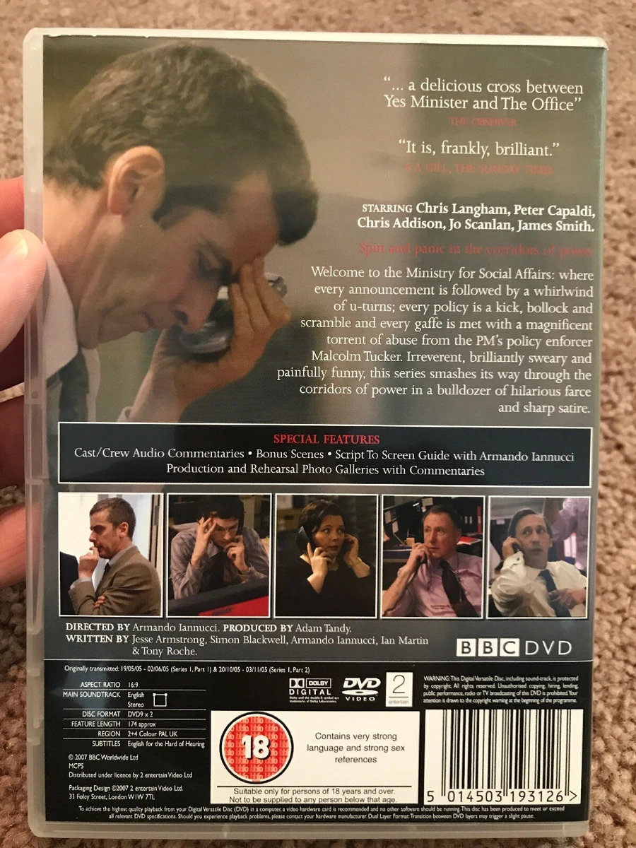 The Thick Of It Series Season 1 DVD Region 2 4 BBC UK British Comedy | eBay