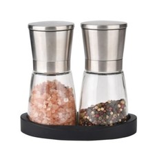 Wegardt Salz und Pfeffermühle mit Keramikmahlwerk & rutschfester Unterlage
