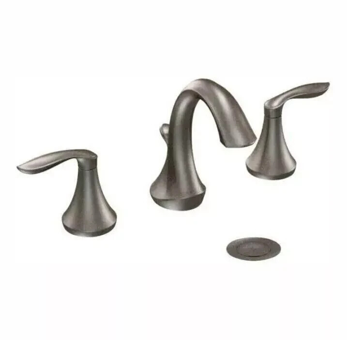 🆕 Moen T6420ORB Eva Widespread Bathroom Faucet Trim w Drain Oil