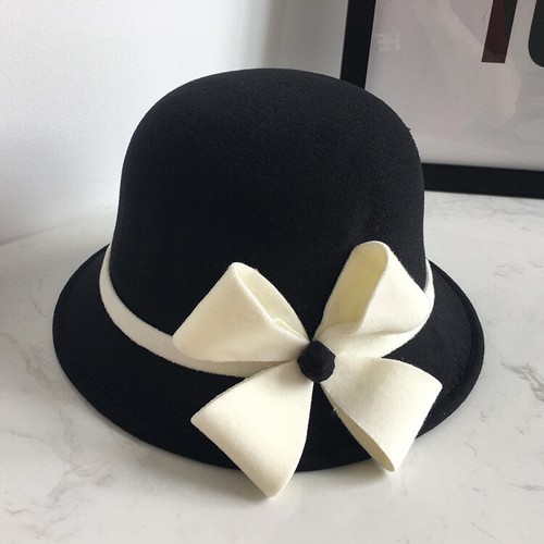 Fascinator Hat Bowler Hat Bucket Wool Crushable Vintage Flower Cloche Round Hats - Picture 19 of 93