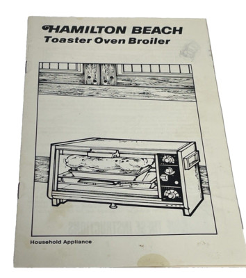 vintage hamilton beach toaster oven broiler owners manual
