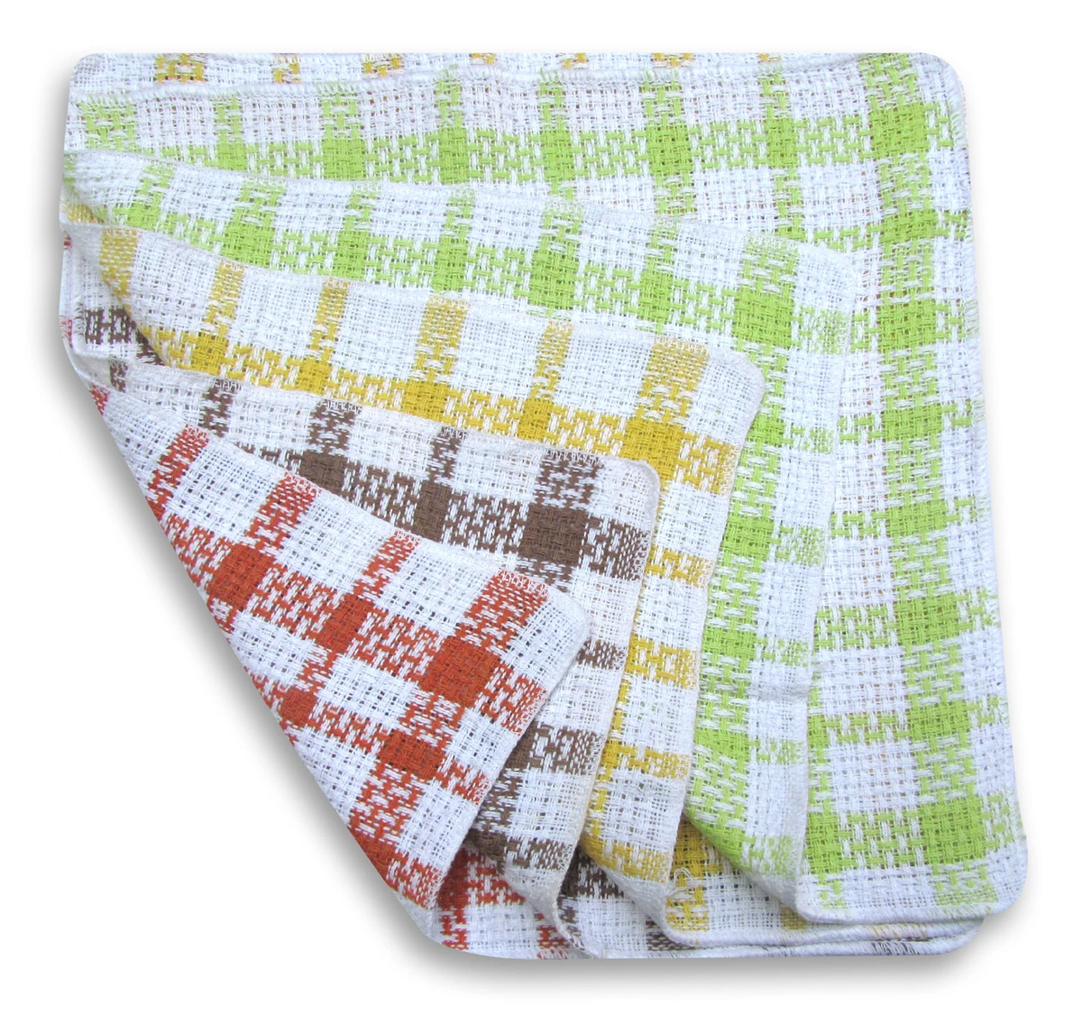 Super Waffle Dishcloths 100% Cotton Checked Dish Cloths Pack Of 12