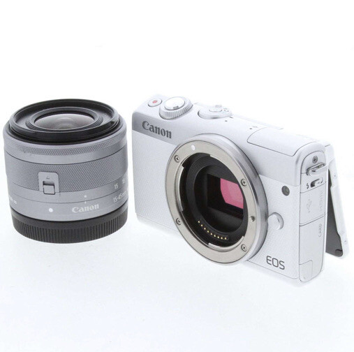 キャノン EOS M100 ホワイト　Canon Canon EOS M100 24.2MP Digital Camera Body Set - White Made