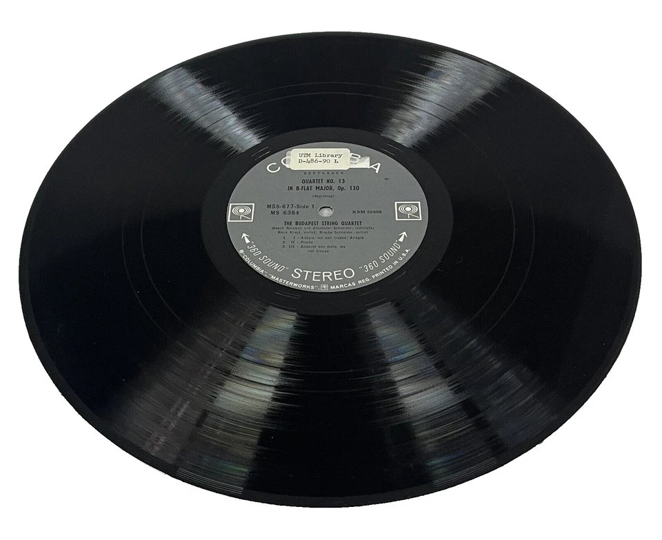 Budapest String Quartet Beethoven Late Quartets 5 Record Box Set M5S 677 2 Eye - Image 3 of 4