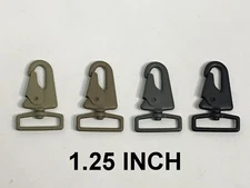 1.25" USA MADE HK H&K Clip Style Swivel Sling Clip Snap Hook Quick Release