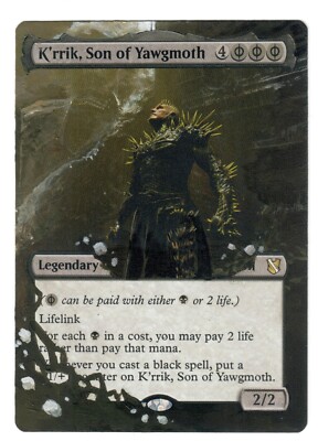 K'rrik Son of Yawgmoth Altered Full Art Painted on Real MTG Card Borderless  EDH | eBay