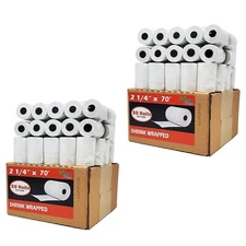 2-1/4" x 70' THERMAL PAPER ( 100 ROLLS ) POS For Clover Flex, First Data FD400