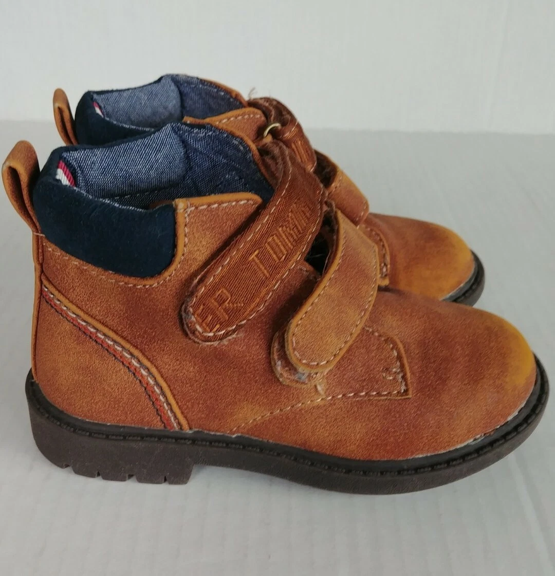 Tommy Hilfiger Little Kid/Big Kid Rudy Hook-And-Loop Slip-On,Brown