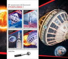 Space 65th Anniversary of the Launch of Explorer 7 MNH Stamps 2024 Togo M/S