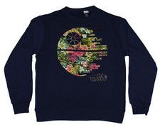 Star Wars Mens Crewneck Sweatshirt - Death Star Floral filled Pic