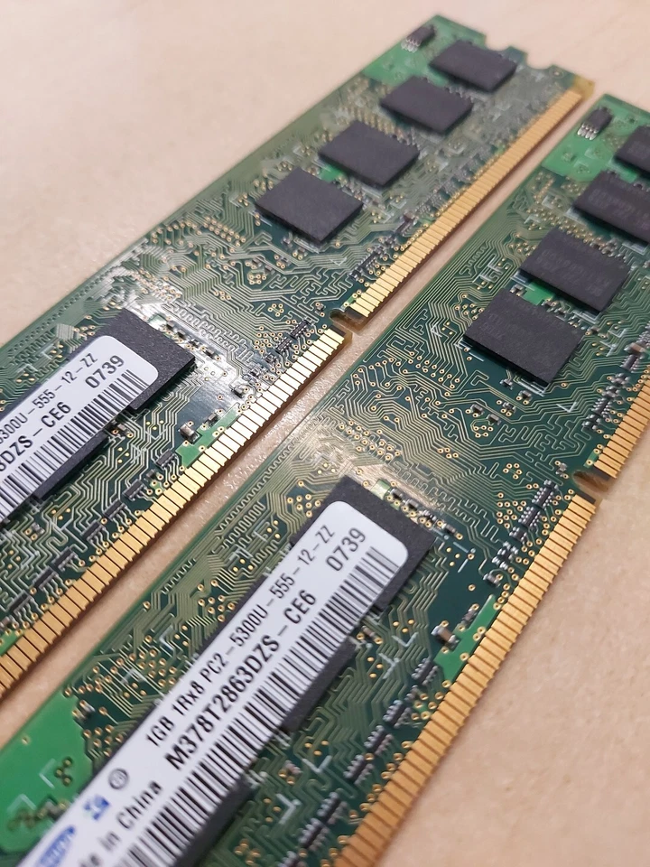 2x Samsung 1GB DIMMS Modules 2GB total M378T2863DZS- CE6 FREEPOST UK✅ - Image 4 of 4