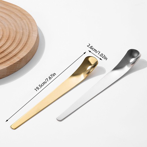 Coffee Tea Spoon Long Handle Ice Cream Dessert Spoons Stainless Steel Tableware - Imagen 3 de 14