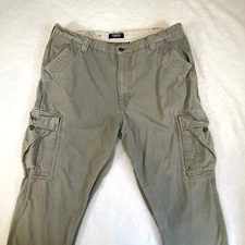 VTG Osh Kosh 1895 Classic Cargo Outdoor Pants Mens Size XL Gray Workwear