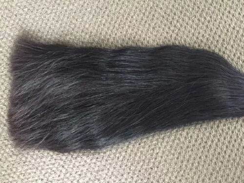 DOBLE Cola Falsa NATURALEZA NEGRA Genuina OZ 80CM 32"" Cola de Caballo Falsa EXTENDIDA - Imagen 2 de 5