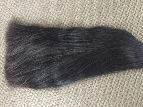 DOUBLE False Tail NATURE BLACK Genuine Horse 80CM 32“ False Tail 360g EXTENDED - Photo 4/4