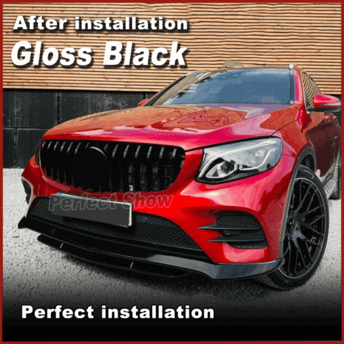 Glanz Schwarz Frontlippe Frontansatz Spoiler für Mercedes X253 GLC250 GLC43 - Picture 3 of 15