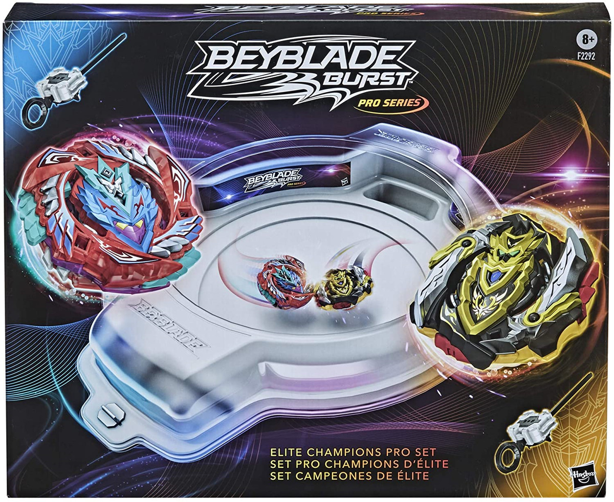 BEYBLADE Burst Pro Series Evo Elite Champions Pro Set - Complete Battle  Game Set with Beystadium, 2 Battling Top Toys and 2 Launchers