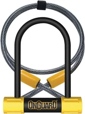 OnGuard Bulldog Mini DT-8015 Bike U-Lock Keyed Shackle Lock Black 9x14 cm