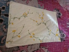 Yellow and white wildflowers floral flowers vintage single standard pillowcase