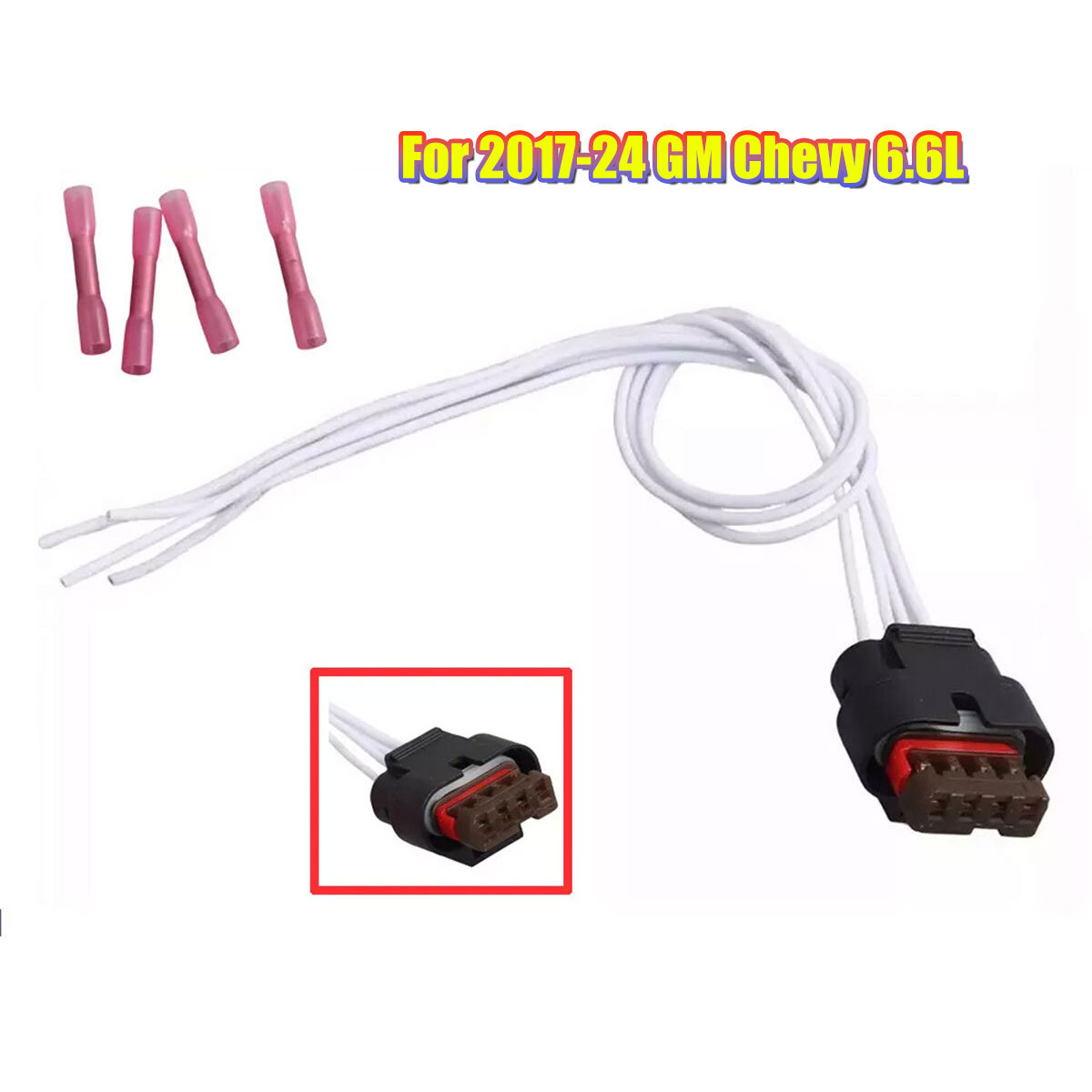 L5P Fuel Rail Pressure Sensor Pigtail UPGRADE For 2017-24 GM Chevy 6.6L Duramax