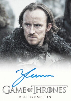 Game of Thrones Full Bleed Autograph Card signed by Ben Crompton as Eddison