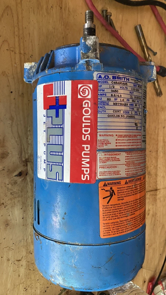 GOULDS 1/2 HP 120v / 230v Well Pump Motor Only | eBay
