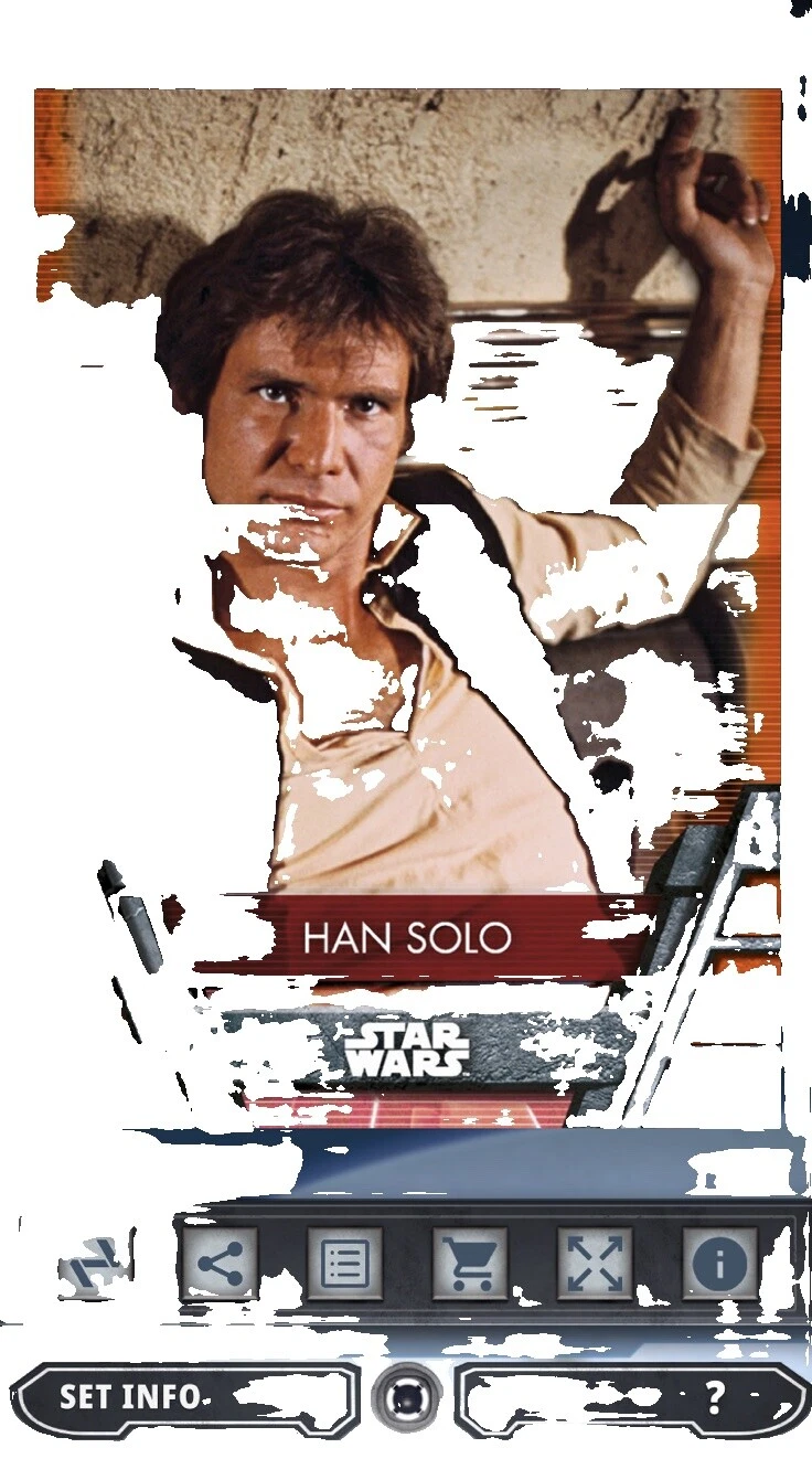 Star Wars Sci-Fi Topps Tarjetas de Colección de Han Solo