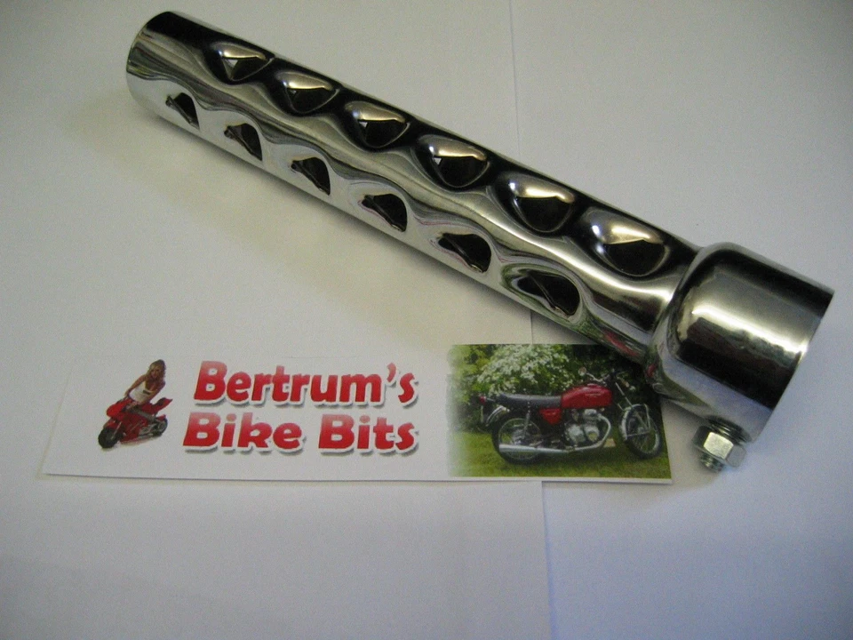 AFTERMARKET DEFLETTORE SCARICO CROMATO MOTO DB KILLER 53,5MM 53,5MM MOTORE 4 TEMPI