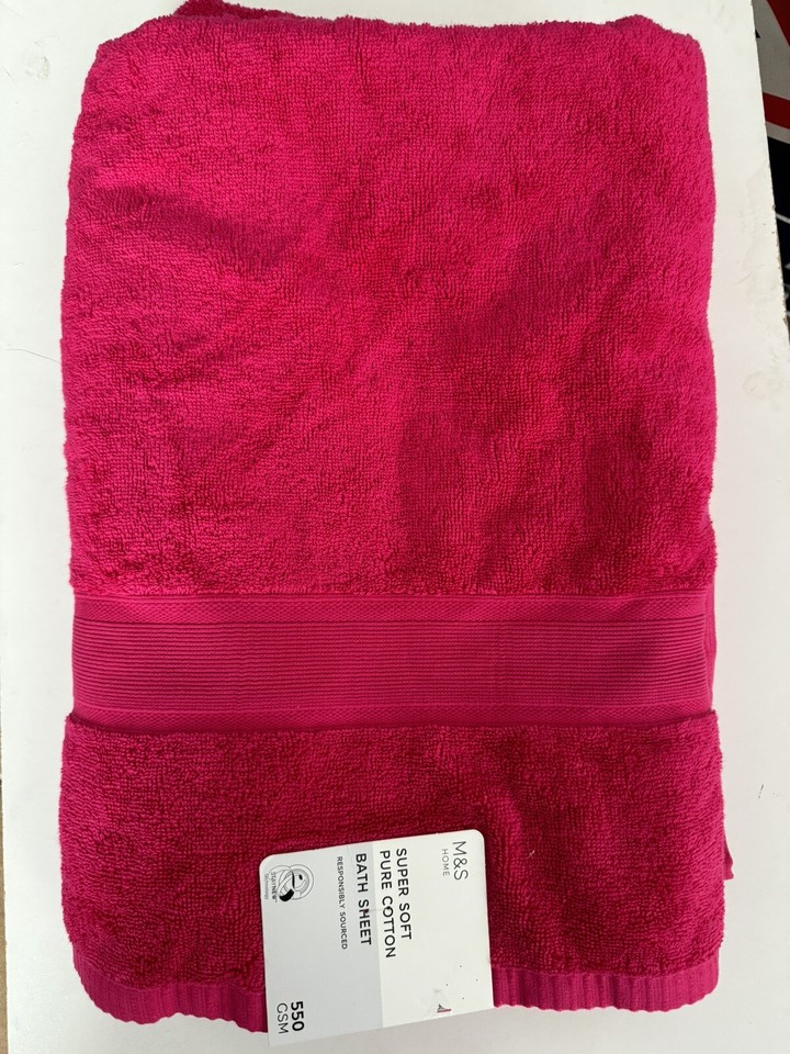 Marks & Spencer Super Soft Bath Sheet Towel. eBay