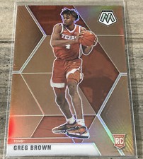2021-22 Chronicles Mosaic Draft Picks Greg Brown Bronze Prizm #264 Rookie RC