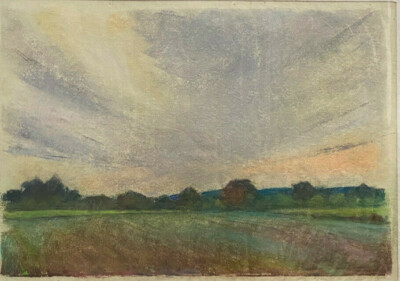 FRANZ EHMKE *1928 -2018 Original Pastel Painting Signed Berlin Blankenfelde 2003
