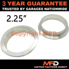 V-band Clamp Stainless Steel Exhaust Turbo Hose Replacement Flanges 2.25 57mm
