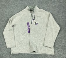 Unworn Eddie Bauer Gray 1/4 Zip Radiator Sweater Fleece Adult 2XL with Tags