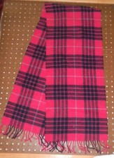The Scotch House 100 Lambs Wool Plaid Neck Scarf  Made In Scotland