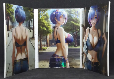 Tight Fitting Girl Trifold Rem Rezero UR Ultra Rare Booklet Card Godddess Jeans