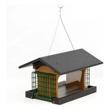 Outdoor Leisure Products Traditional Plastic Deluxe Bird Feeder in Multi-Color