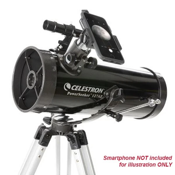 Celestron Powerseeker 127 AZ Reflector Telescope Kit + Phone adapter Moon #22040 - Image 4 of 4