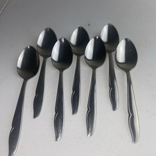 Oneidacraft PROFILE Deluxe Oneida Stainless 7 1/4" Soup Spoons Flatware 7pc