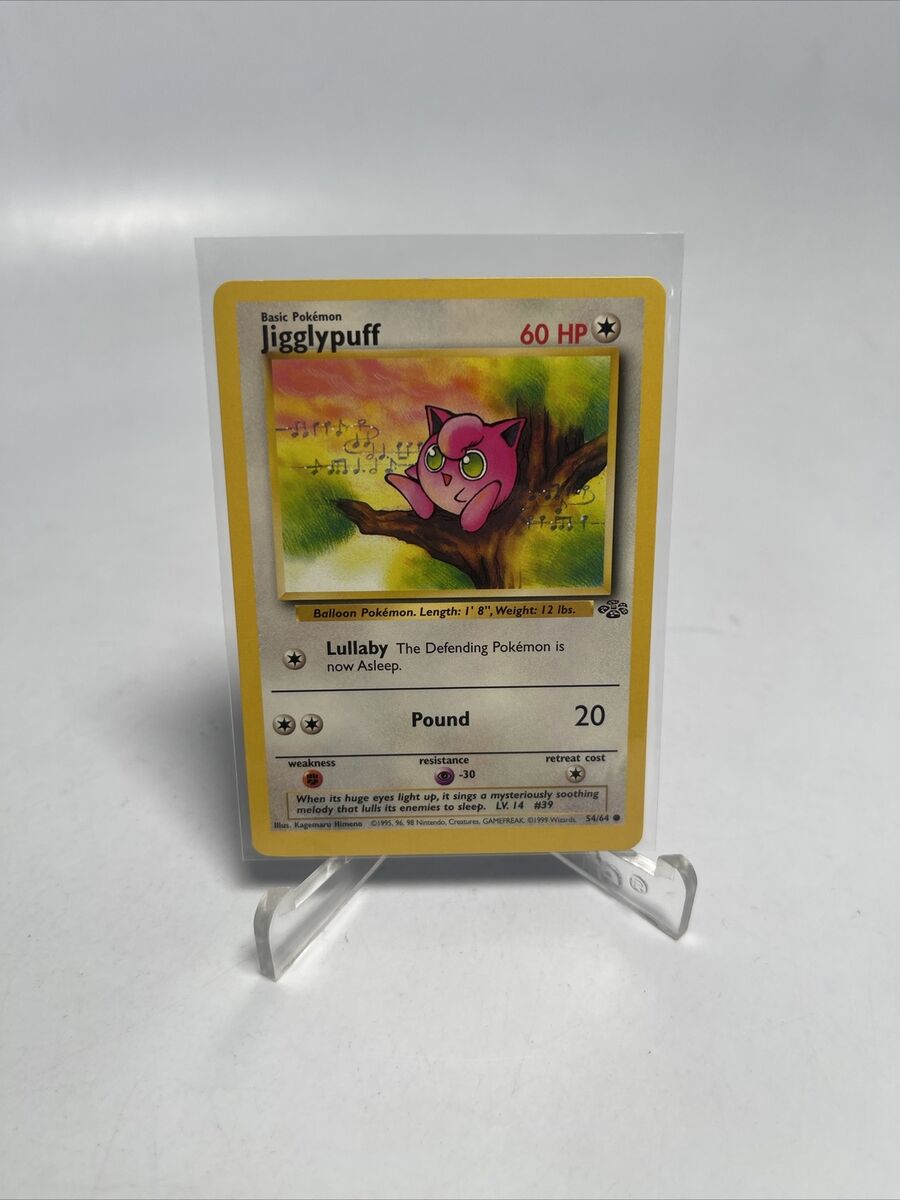 JIGGLYPUFF - Jungle Set - 54/64 - Common - Pokemon Card JIGGLYPUFF - Jungle Set - 54/64 - Common - Pokemon Card