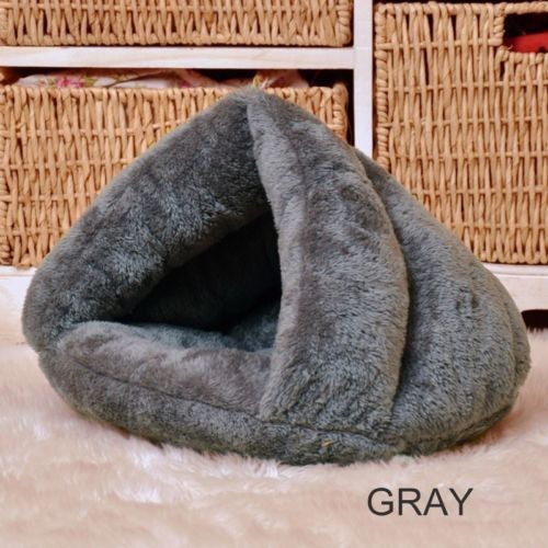Pet Cat Dog House Kennel Puppy Cave Sleeping Bed Soft Mat Pad Winter Warm Nest - Picture 15 of 15