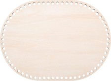 PH PandaHall 1pc Wooden Bag Bottom Oval Natural Wood Base Shaper...