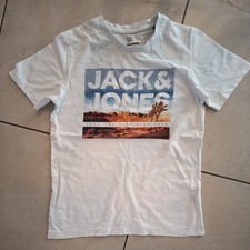 Jack and Jones, T-Shirt, weiß, Jungen, Aufdr...