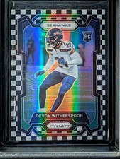 2023 Panini Prizm - Devon Witherspoon #389 (RC) Black & White Checkerboard