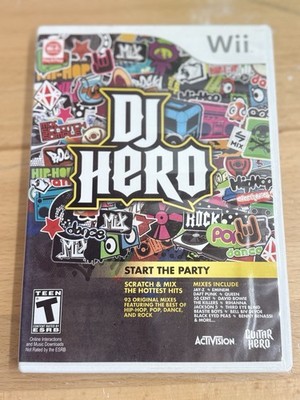 DJ Hero Not For Resale (Nintendo Wii 2009 Activision) - CIB -