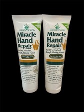 Miracle Hand Repair Cream 8oz Healing Aloe Vera Lotion for Dry Cracking Hands X2