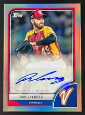 Pablo Lopez Auto 2023 Topps World Baseball Classic #AV-PL Autographs