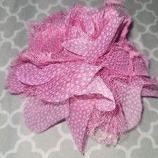  4 Silk Rose Flower Pin Brooch Pink & White W...