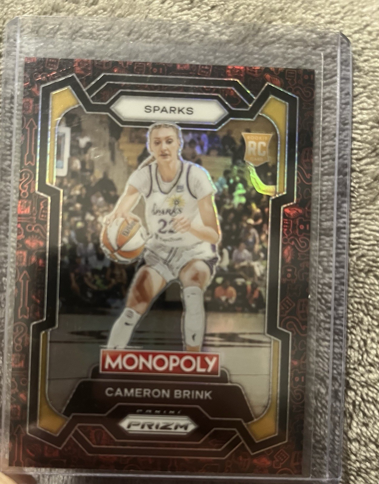 2024 Panini Prizm Monopoly WNBA - Cameron Brink #39 Classic Icons Red Prizm (RC)